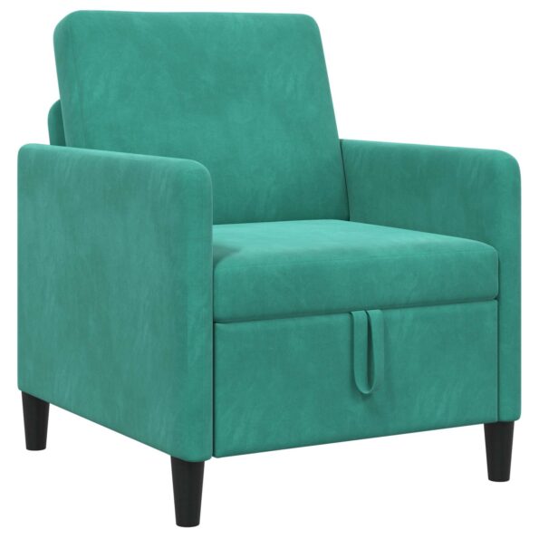 vidaXL Sofa s úložným priestorom Tyrkysová 72 x 78 x 87 cm Polyester – Obrázok 2