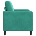 vidaXL Sofa s úložným priestorom Tyrkysová 72 x 78 x 87 cm Polyester – Obrázok 5