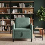 vidaXL Sofa s úložným priestorom Morská zelená 72 x 78 x 87 cm