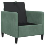 vidaXL Sofa s úložným priestorom Morská zelená 72 x 78 x 87 cm – Obrázok 4