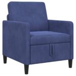 vidaXL Sofa s úložným priestorom Policajná modrá 72 x 78 x 87 cm – Obrázok 2