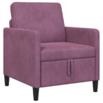vidaXL Sofa s úložným priestorom Fialová 72 x 78 x 87 cm Polyester – Obrázok 2