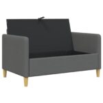vidaXL Sofa s úložným priestorom Tmavosivá 122 x 78 x 87 cm Polyester – Obrázok 4