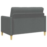 vidaXL Sofa s úložným priestorom Tmavosivá 122 x 78 x 87 cm Polyester – Obrázok 5