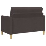 vidaXL Sofa s úložným priestorom Tmavohnedá 122 x 78 x 87 cm Polyester – Obrázok 5