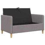 vidaXL Sofa s úložným priestorom Sivohnedá 122 x 78 x 87 cm Polyester – Obrázok 4