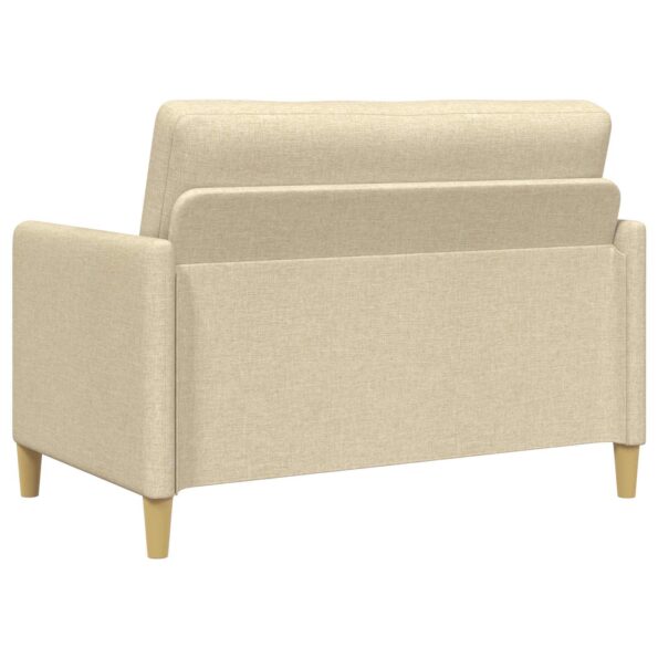 vidaXL Sofa s úložným priestorom Krémová 122 x 78 x 87 cm Polyester – Obrázok 5