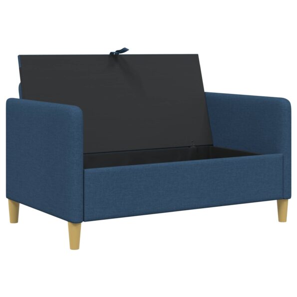 vidaXL Sofa s úložným priestorom Modrá 122 x 78 x 87 cm Polyester – Obrázok 4