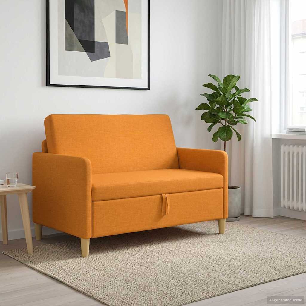 42036900_1.jpg vidaXL Sofa s úložným priestorom Tmavá žltá 122 x 78 x 87 cm Polyester – Obrázok 1