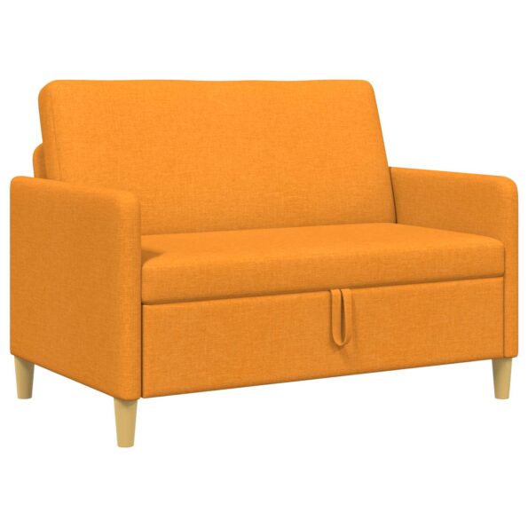 vidaXL Sofa s úložným priestorom Tmavá žltá 122 x 78 x 87 cm Polyester – Obrázok 2