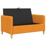 vidaXL Sofa s úložným priestorom Tmavá žltá 122 x 78 x 87 cm Polyester – Obrázok 3