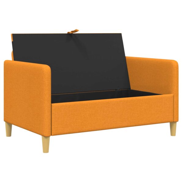 vidaXL Sofa s úložným priestorom Tmavá žltá 122 x 78 x 87 cm Polyester – Obrázok 3