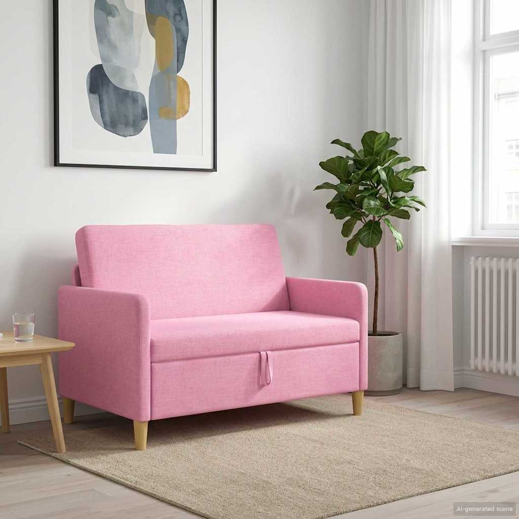 42036903_1.jpg vidaXL Sofa s úložným priestorom Ružová 122 x 78 x 87 cm Polyester – Obrázok 1