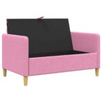 vidaXL Sofa s úložným priestorom Ružová 122 x 78 x 87 cm Polyester – Obrázok 4