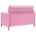 vidaXL Sofa s úložným priestorom Ružová 122 x 78 x 87 cm Polyester – Obrázok 5
