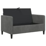 vidaXL Sofa s úložným priestorom Tmavosivá 122 x 78 x 87 cm Polyester – Obrázok 4