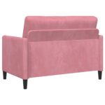 vidaXL Sofa s úložným priestorom Ružová 122 x 78 x 87 cm Polyester – Obrázok 5