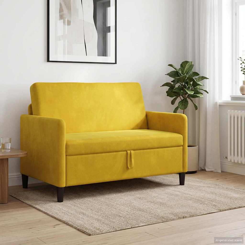 42036912_1.jpg vidaXL Sofa s úložným priestorom Žltá 122 x 78 x 87 cm Polyester – Obrázok 1