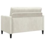 vidaXL Sofa s úložným priestorom Krémová 122 x 78 x 87 cm Polyester – Obrázok 5