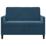 vidaXL Sofa s úložným priestorom Modrá 122 x 78 x 87 cm Polyester – Obrázok 5