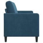 vidaXL Sofa s úložným priestorom Modrá 122 x 78 x 87 cm Polyester – Obrázok 6