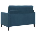 vidaXL Sofa s úložným priestorom Modrá 122 x 78 x 87 cm Polyester – Obrázok 7