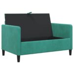 vidaXL Sofa s úložným priestorom Tyrkysová 122 x 78 x 87 cm Polyester – Obrázok 4
