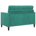 vidaXL Sofa s úložným priestorom Tyrkysová 122 x 78 x 87 cm Polyester – Obrázok 5