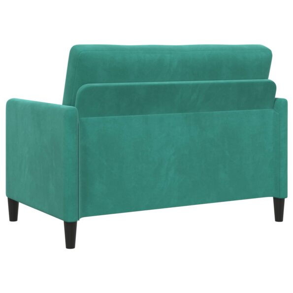 vidaXL Sofa s úložným priestorom Tyrkysová 122 x 78 x 87 cm Polyester – Obrázok 5