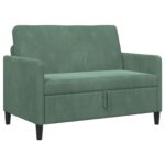vidaXL Sofa s úložným priestorom Morská zelená 122 x 78 x 87 cm – Obrázok 2