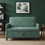 vidaXL Sofa s úložným priestorom Morská zelená 122 x 78 x 87 cm – Obrázok 3