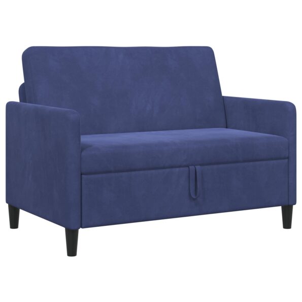 vidaXL Sofa s úložným priestorom Policajná modrá 122 x 78 x 87 cm – Obrázok 2