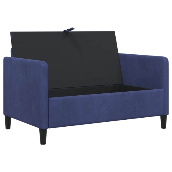 vidaXL Sofa s úložným priestorom Policajná modrá 122 x 78 x 87 cm – Obrázok 4