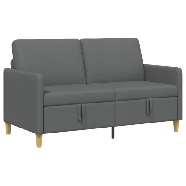 vidaXL Sofa s úložným priestorom Tmavosivá 152 x 78 x 87 cm Polyester – Obrázok 2