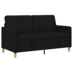 vidaXL Sofa s úložným priestorom Čierna 152 x 78 x 87 cm Polyester – Obrázok 2