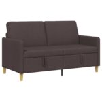 vidaXL Sofa s úložným priestorom Tmavohnedá 152 x 78 x 87 cm Polyester – Obrázok 2