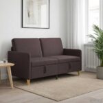vidaXL Sofa s úložným priestorom Tmavohnedá 152 x 78 x 87 cm Polyester – Obrázok 3
