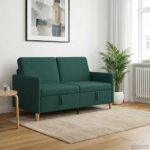 vidaXL Sofa s úložným priestorom Tmavozelená 152 x 78 x 87 cm – Obrázok 3