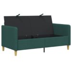 vidaXL Sofa s úložným priestorom Tmavozelená 152 x 78 x 87 cm – Obrázok 4