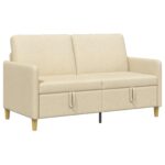 vidaXL Sofa s úložným priestorom Krémová 152 x 78 x 87 cm Polyester – Obrázok 2