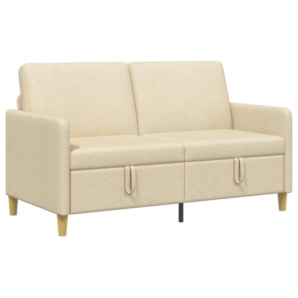vidaXL Sofa s úložným priestorom Krémová 152 x 78 x 87 cm Polyester – Obrázok 2