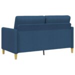 vidaXL Sofa s úložným priestorom Modrá 152 x 78 x 87 cm Polyester – Obrázok 5