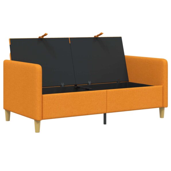 vidaXL Sofa s úložným priestorom Tmavá žltá 152 x 78 x 87 cm Polyester – Obrázok 4