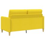 vidaXL Sofa s úložným priestorom Svetložltá 152 x 78 x 87 cm Polyester – Obrázok 5