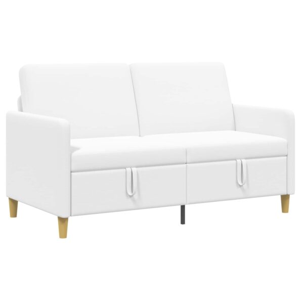 vidaXL Sofa s úložným priestorom Biela 152 x 78 x 87 cm Polyester – Obrázok 2