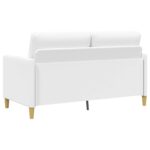 vidaXL Sofa s úložným priestorom Biela 152 x 78 x 87 cm Polyester – Obrázok 5