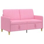 vidaXL Sofa s úložným priestorom Ružová 152 x 78 x 87 cm Polyester – Obrázok 2