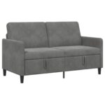 vidaXL Sofa s úložným priestorom Tmavosivá 152 x 78 x 87 cm Polyester – Obrázok 2