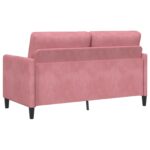 vidaXL Sofa s úložným priestorom Ružová 152 x 78 x 87 cm Polyester – Obrázok 5