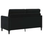 vidaXL Sofa s úložným priestorom Čierna 152 x 78 x 87 cm Polyester – Obrázok 5